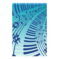 Music Piano Treble Clef Clef Shower Curtain 48  X 72  (small)  by Wegoenart