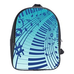 Music Piano Treble Clef Clef School Bag (xl) by Wegoenart