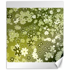 Flowers Abstract Background Canvas 8  X 10  by Wegoenart