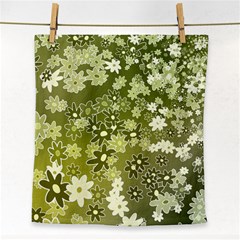 Flowers Abstract Background Face Towel by Wegoenart