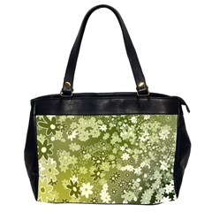 Flowers Abstract Background Oversize Office Handbag (2 Sides)