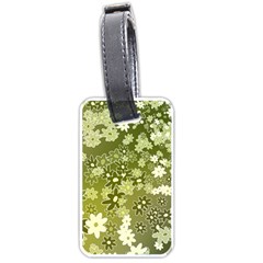 Flowers Abstract Background Luggage Tag (one Side) by Wegoenart