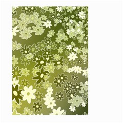 Flowers Abstract Background Large Garden Flag (two Sides) by Wegoenart