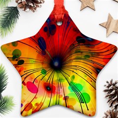 Color Background Structure Lines Ornament (star) by Wegoenart