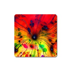 Color Background Structure Lines Square Magnet by Wegoenart