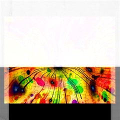 Color Background Structure Lines Rectangular Jigsaw Puzzl by Wegoenart