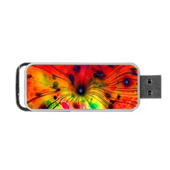 Color Background Structure Lines Portable Usb Flash (one Side) by Wegoenart