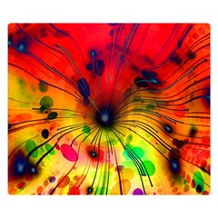 Color Background Structure Lines Double Sided Flano Blanket (small)  by Wegoenart