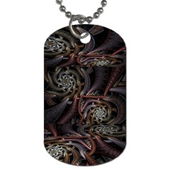 Geometry Mathematics Fractals 3d Dog Tag (two Sides) by Wegoenart