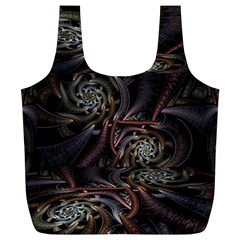 Geometry Mathematics Fractals 3d Full Print Recycle Bag (xl)