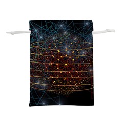 Network Abstract Connection Lightweight Drawstring Pouch (s) by Wegoenart