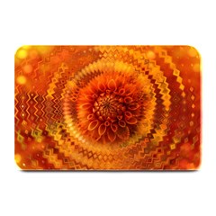 Abstract Dahlia Orange Autumn Plate Mats by Wegoenart