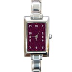 Binary Code Binary Binary System Rectangle Italian Charm Watch Front