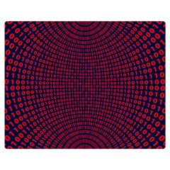 Binary Code Binary Binary System Double Sided Flano Blanket (medium)  by Wegoenart