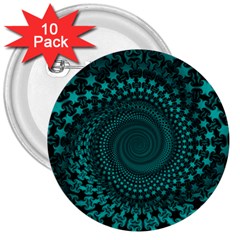 Spiral Abstract Pattern Background 3  Buttons (10 Pack)  by Wegoenart