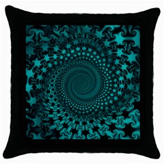 Spiral Abstract Pattern Background Throw Pillow Case (black) by Wegoenart