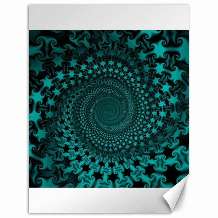 Spiral Abstract Pattern Background Canvas 18  x 24 