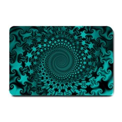 Spiral Abstract Pattern Background Small Doormat  by Wegoenart