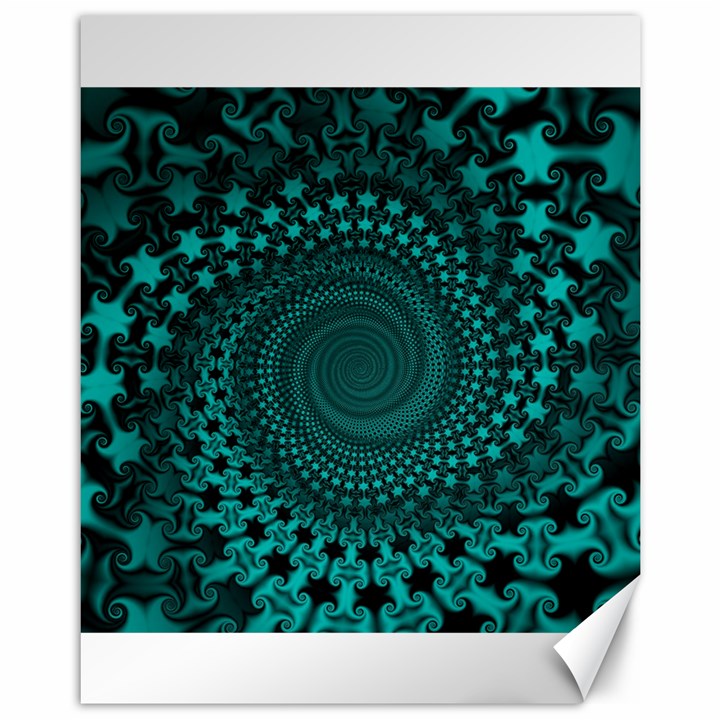 Spiral Abstract Pattern Background Canvas 11  x 14 