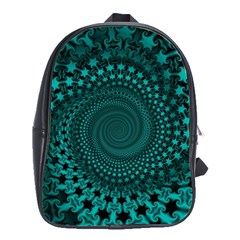 Spiral Abstract Pattern Background School Bag (large) by Wegoenart