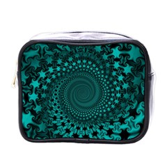 Spiral Abstract Pattern Background Mini Toiletries Bag (one Side) by Wegoenart