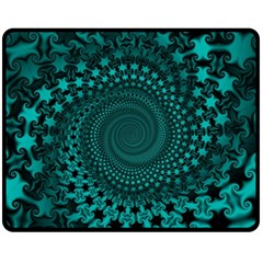 Spiral Abstract Pattern Background Fleece Blanket (medium)  by Wegoenart