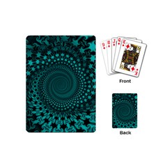 Spiral Abstract Pattern Background Playing Cards Single Design (mini) by Wegoenart