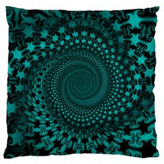 Spiral Abstract Pattern Background Large Cushion Case (two Sides) by Wegoenart