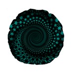 Spiral Abstract Pattern Background Standard 15  Premium Round Cushions Front