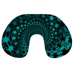 Spiral Abstract Pattern Background Travel Neck Pillow by Wegoenart