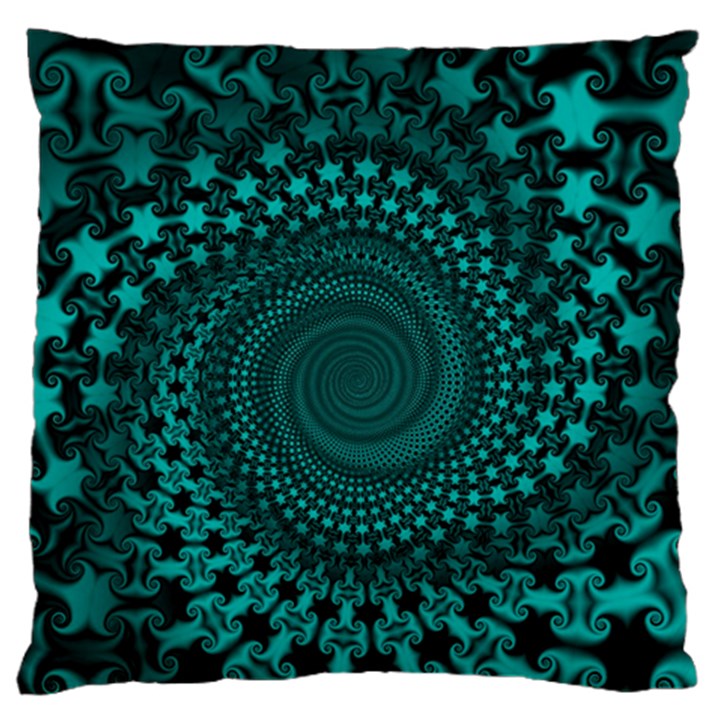 Spiral Abstract Pattern Background Large Flano Cushion Case (Two Sides)