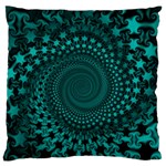 Spiral Abstract Pattern Background Large Flano Cushion Case (Two Sides) Back