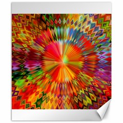 Kaleidoscope Mandala Color Canvas 8  X 10  by Wegoenart