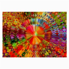 Kaleidoscope Mandala Color Large Glasses Cloth (2 Sides) by Wegoenart