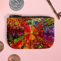 Kaleidoscope Mandala Color Mini Coin Purse by Wegoenart