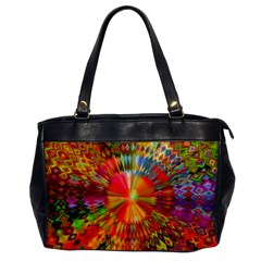 Kaleidoscope Mandala Color Oversize Office Handbag by Wegoenart