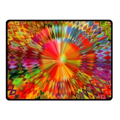 Kaleidoscope Mandala Color Fleece Blanket (small) by Wegoenart