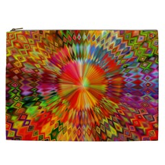 Kaleidoscope Mandala Color Cosmetic Bag (xxl) by Wegoenart