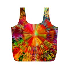 Kaleidoscope Mandala Color Full Print Recycle Bag (m) by Wegoenart