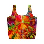 Kaleidoscope Mandala Color Full Print Recycle Bag (M) Front