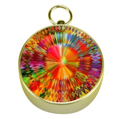 Kaleidoscope Mandala Color Gold Compasses by Wegoenart