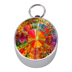 Kaleidoscope Mandala Color Mini Silver Compasses by Wegoenart