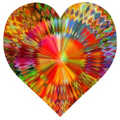 Kaleidoscope Mandala Color Wooden Puzzle Heart