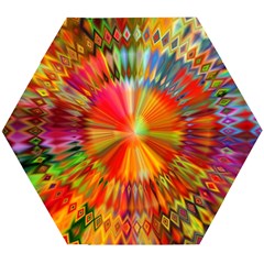 Kaleidoscope Mandala Color Wooden Puzzle Hexagon