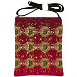 Block Chain Network Bitcoin Data Shoulder Sling Bag Front