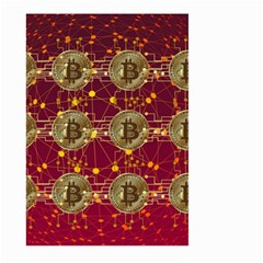 Block Chain Network Bitcoin Data Large Garden Flag (two Sides) by Wegoenart