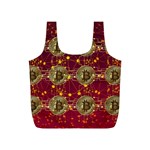 Block Chain Network Bitcoin Data Full Print Recycle Bag (S) Front