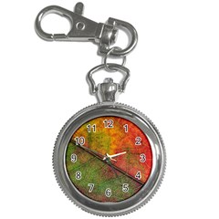 Fall Foliage Color Leaf Veins Key Chain Watches by Wegoenart