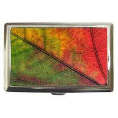 Fall Foliage Color Leaf Veins Cigarette Money Case by Wegoenart