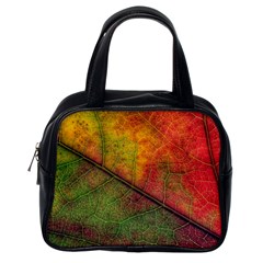 Fall Foliage Color Leaf Veins Classic Handbag (one Side) by Wegoenart